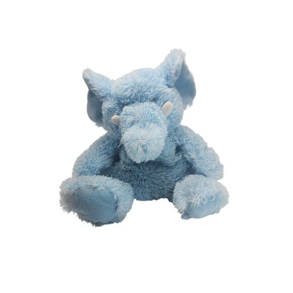 Weighted Blue Elephant Plush Stuffed Animal Shaggy Soft Floppy Cuddle Toy 12” - Picture 1 of 8